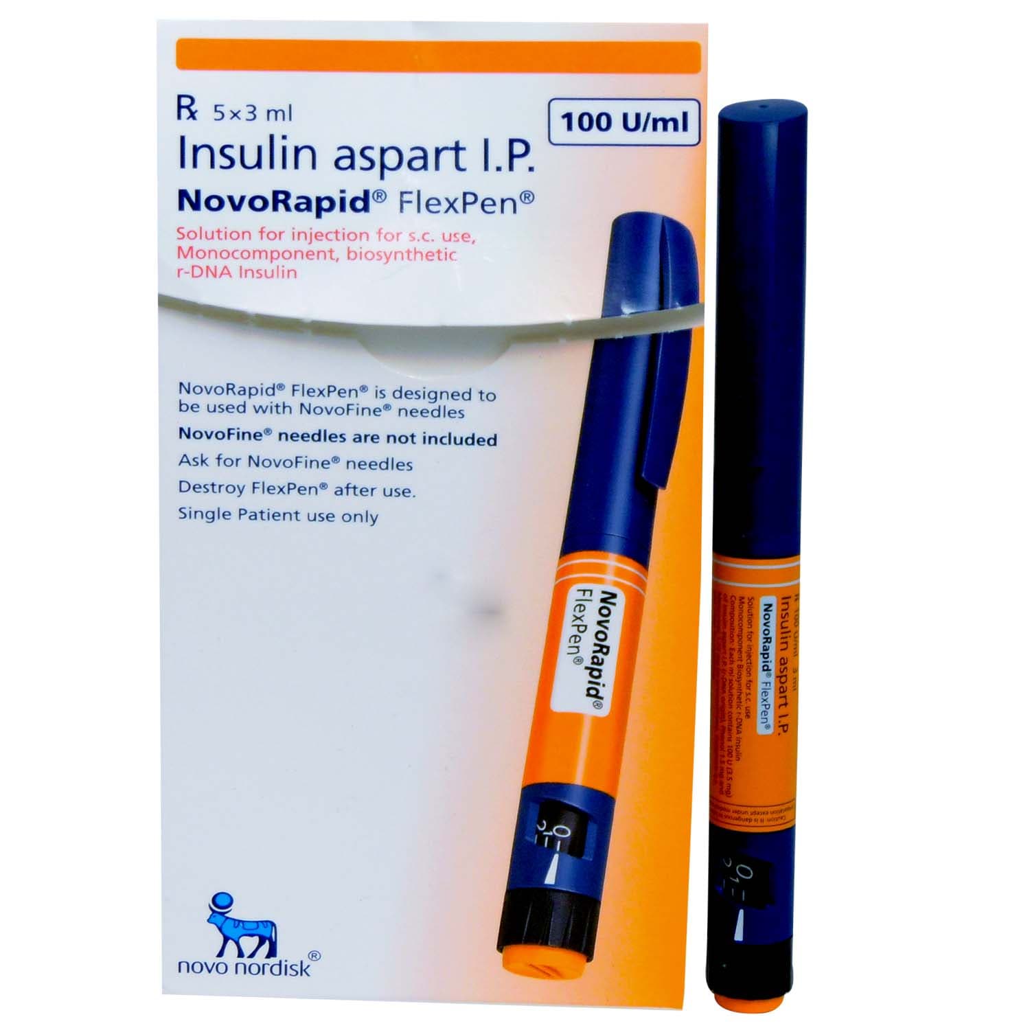 NovoRapid FlexPen 100 IU 3ml